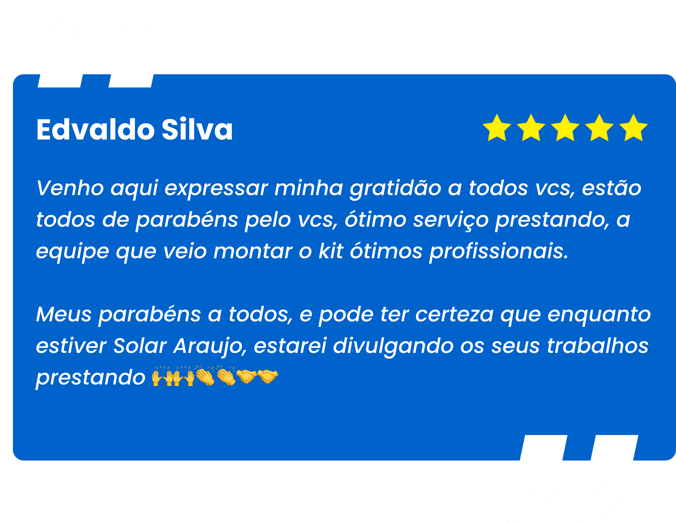 FEEDBACK Edvaldo Silva