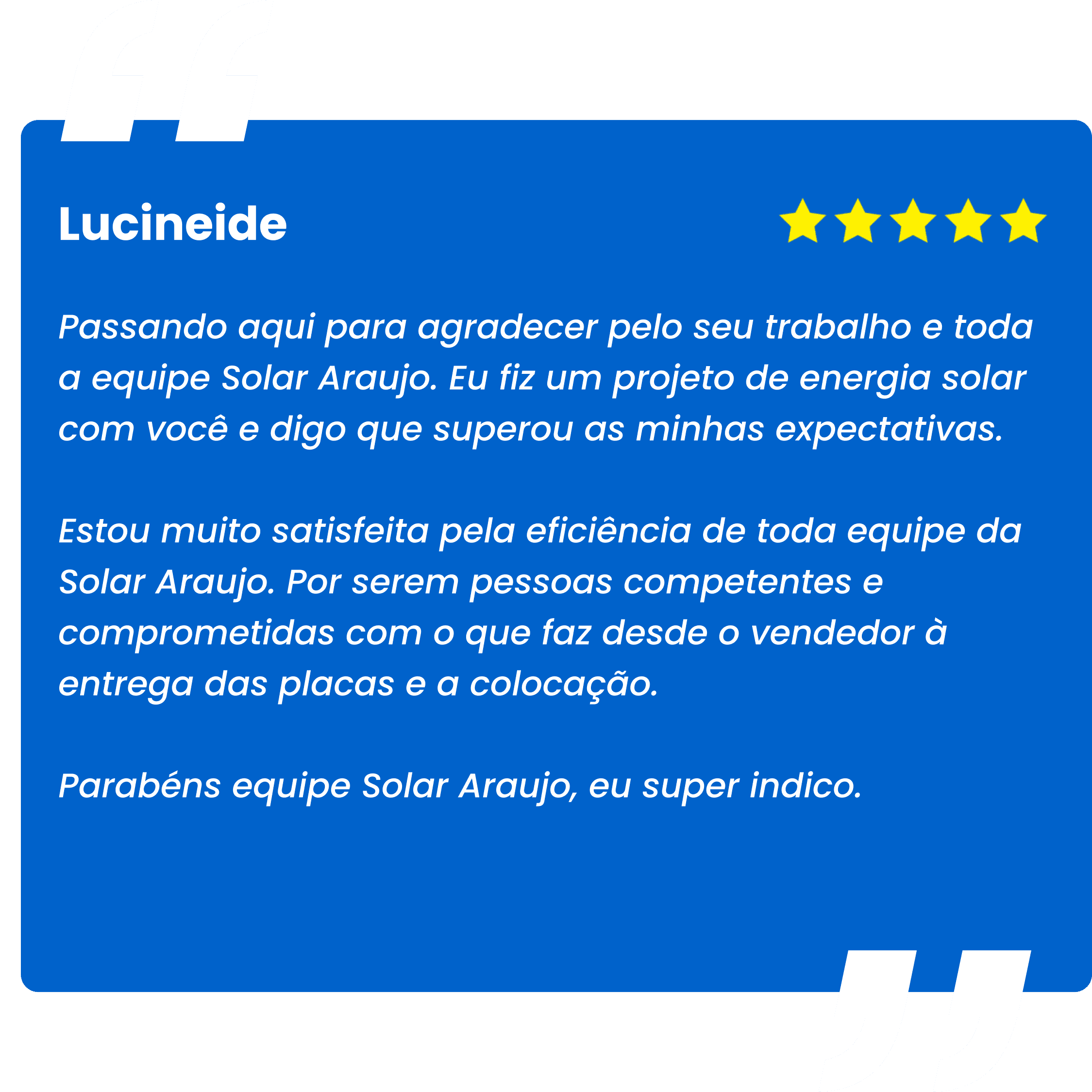 FEEDBACK LUCINEIDE